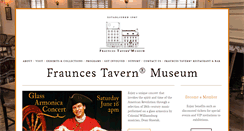 Desktop Screenshot of frauncestavernmuseum.org